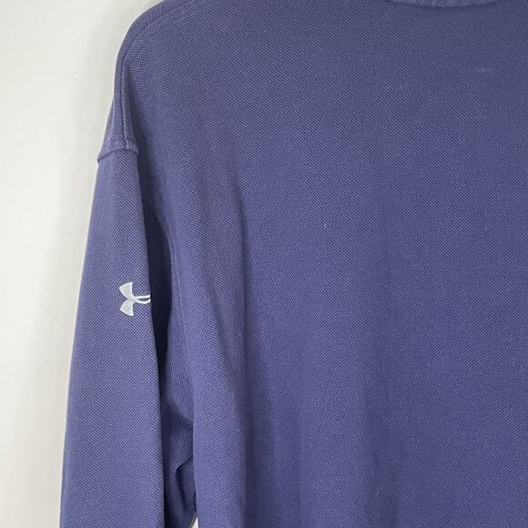Under Armour Blue/Gray Border Roger Williams Long Sleeve Heavy Cotton Shirt XL - Picture 10 of 13